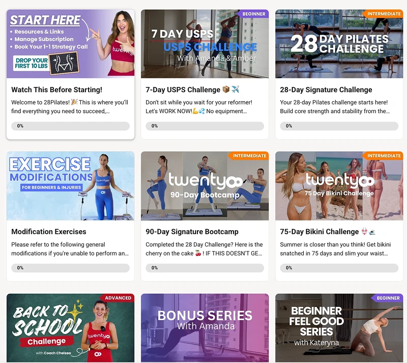 28pilates 150 bonus classes screenshot