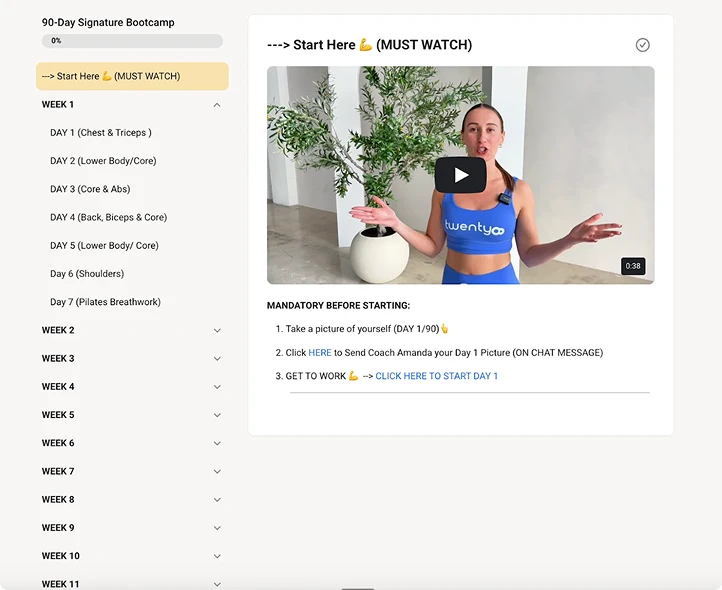 28pilates tutorial screenshot